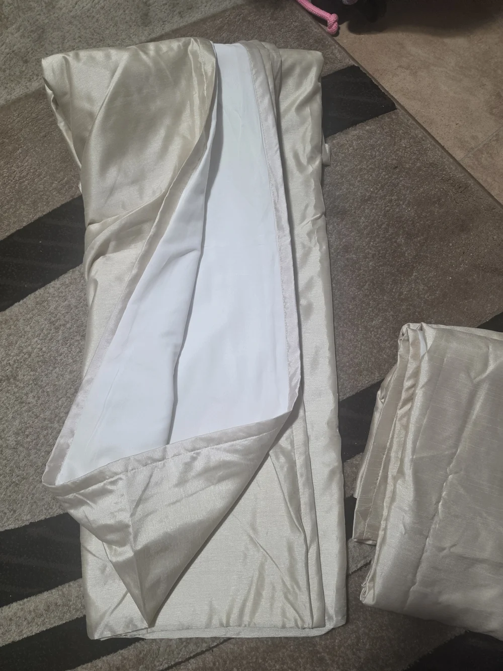 Neutral Cream Curtain Panel